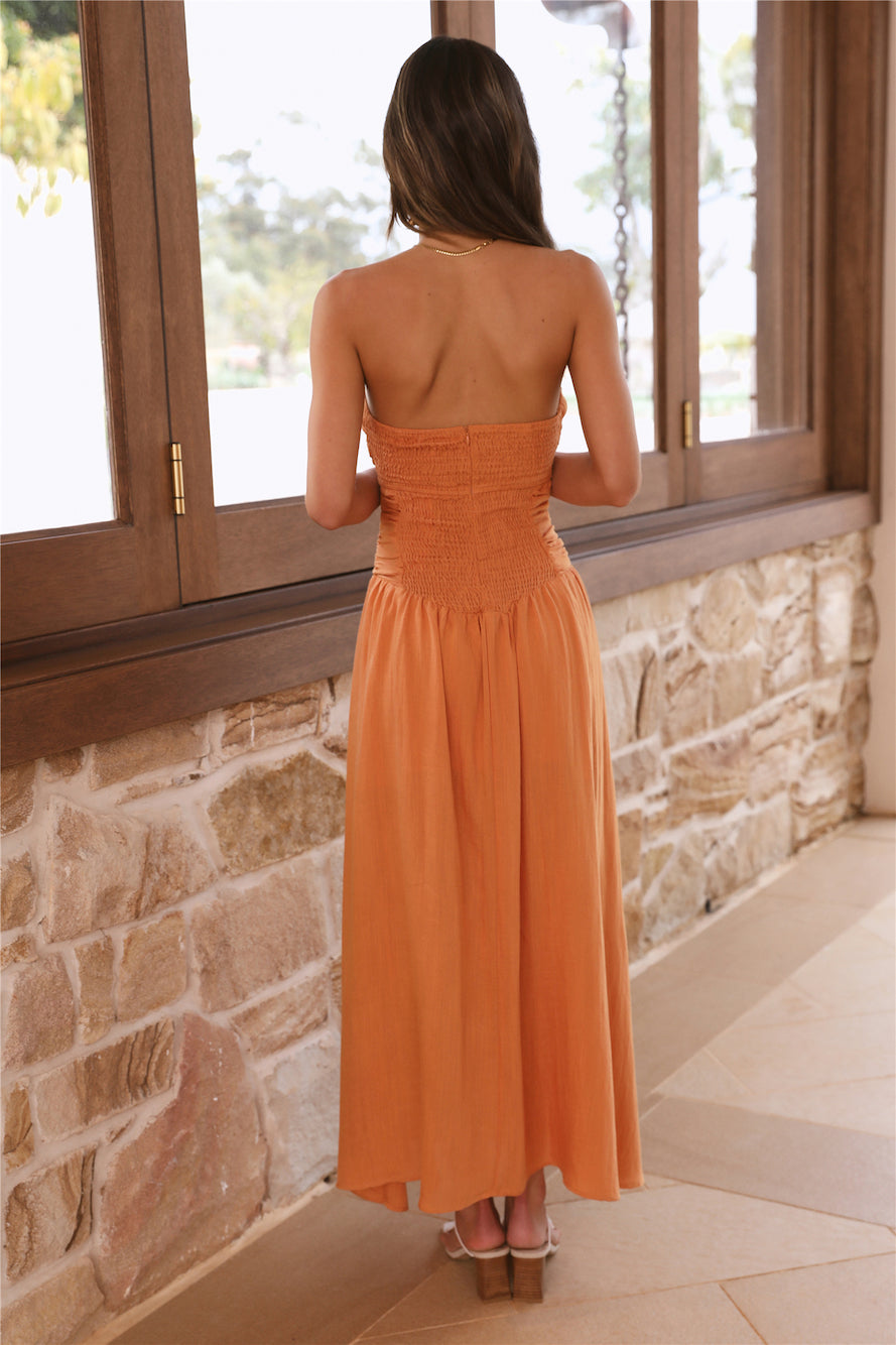 Endless Travels Maxi Dress Orange-Seaa Fashion