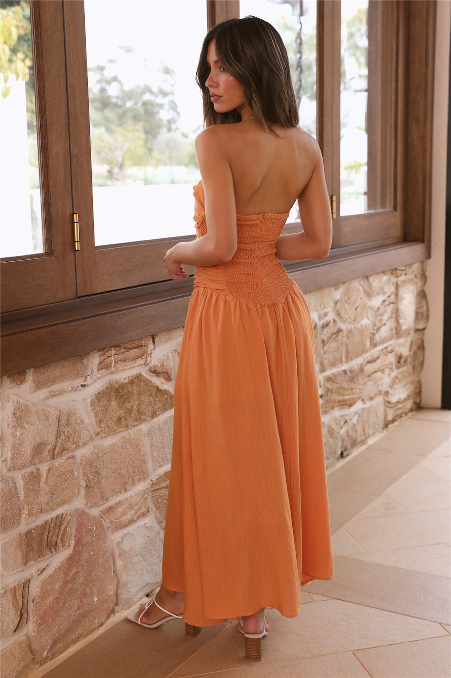 Endless Travels Maxi Dress Orange-Seaa Fashion