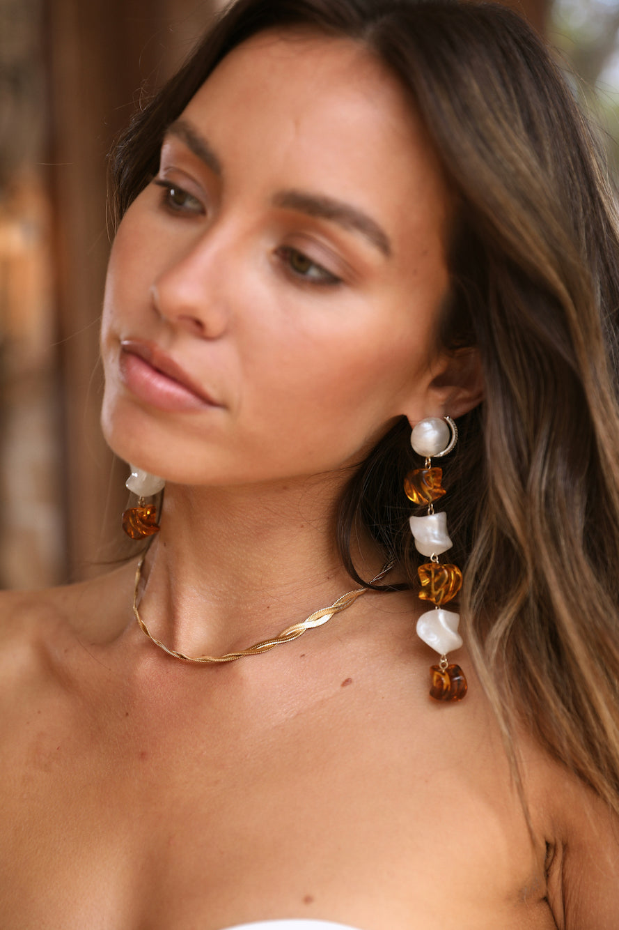 Twisted Fates Necklace Gold-Seaa Fashion