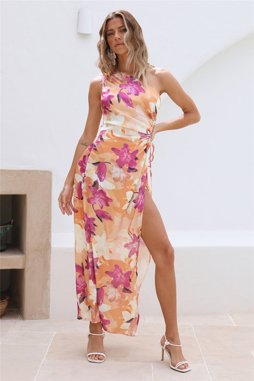 Dahlia Maxi Dress Orange-Seaa Fashion