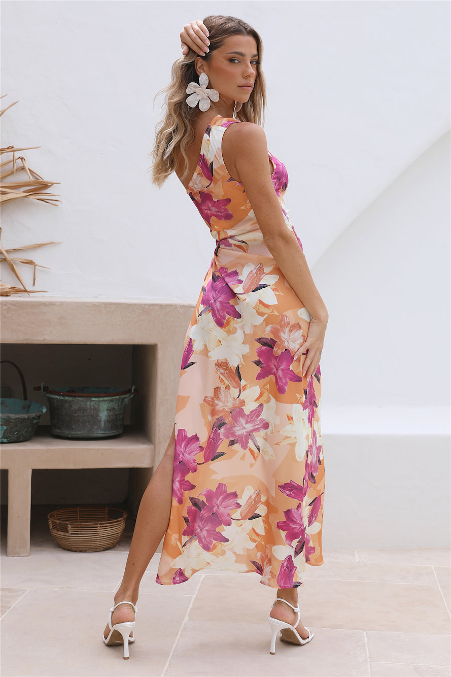 Dahlia Maxi Dress Orange-Seaa Fashion