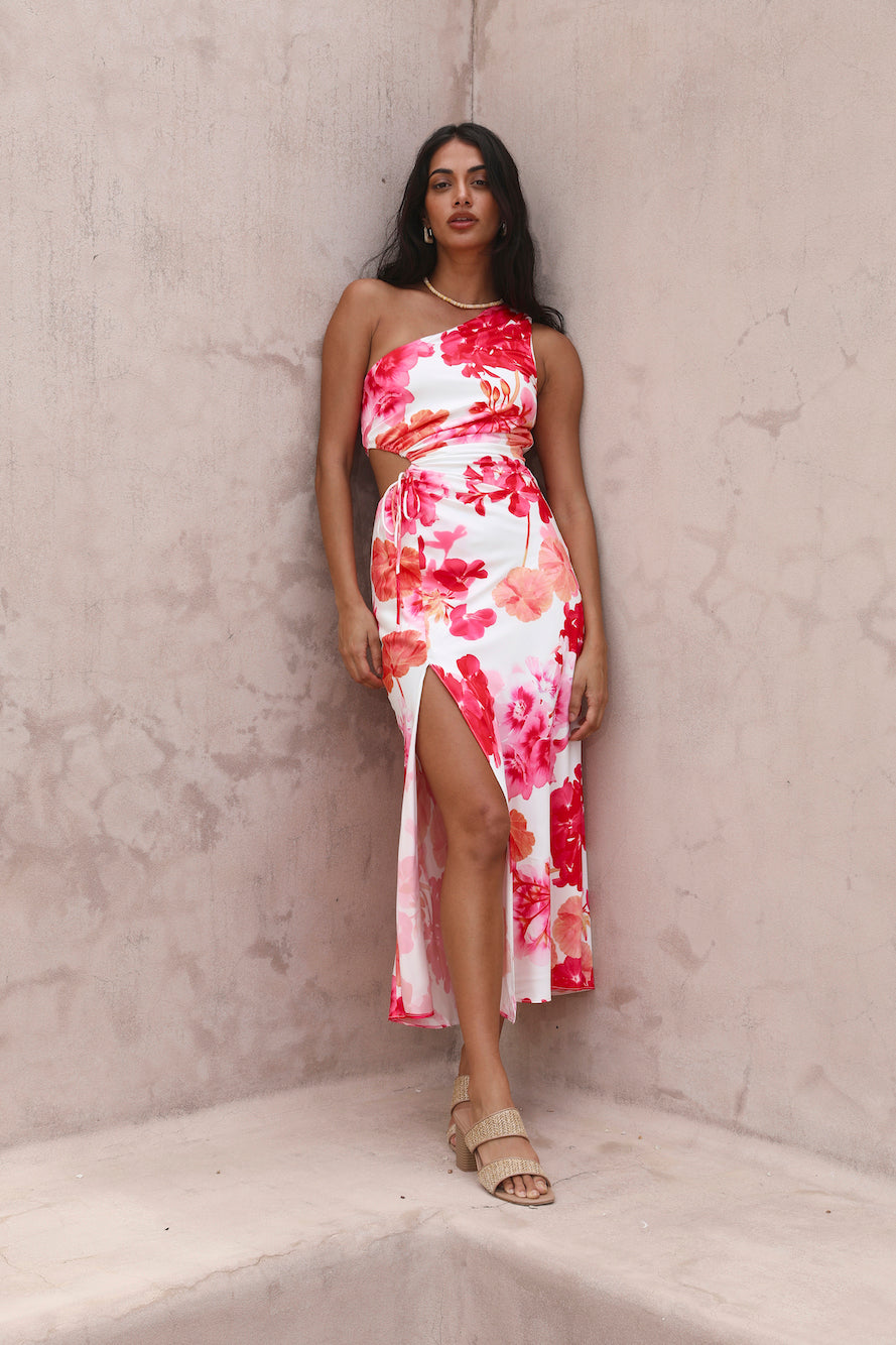 Flowers In Your Hair Maxi Dress Pink-Seaa Fashion