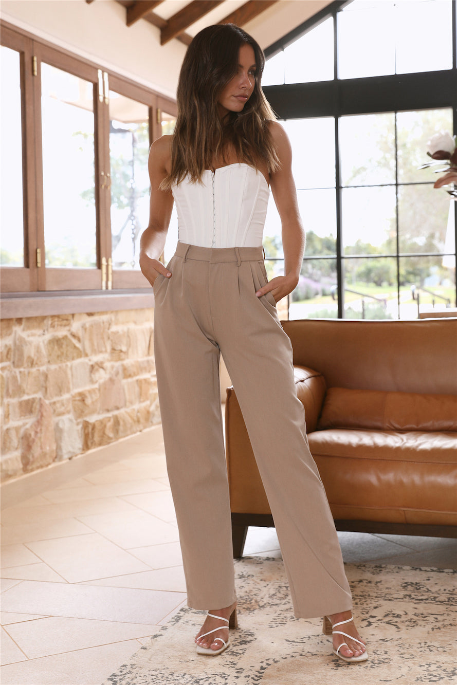 Twin Flame Pants Brown-Seaa Fashion