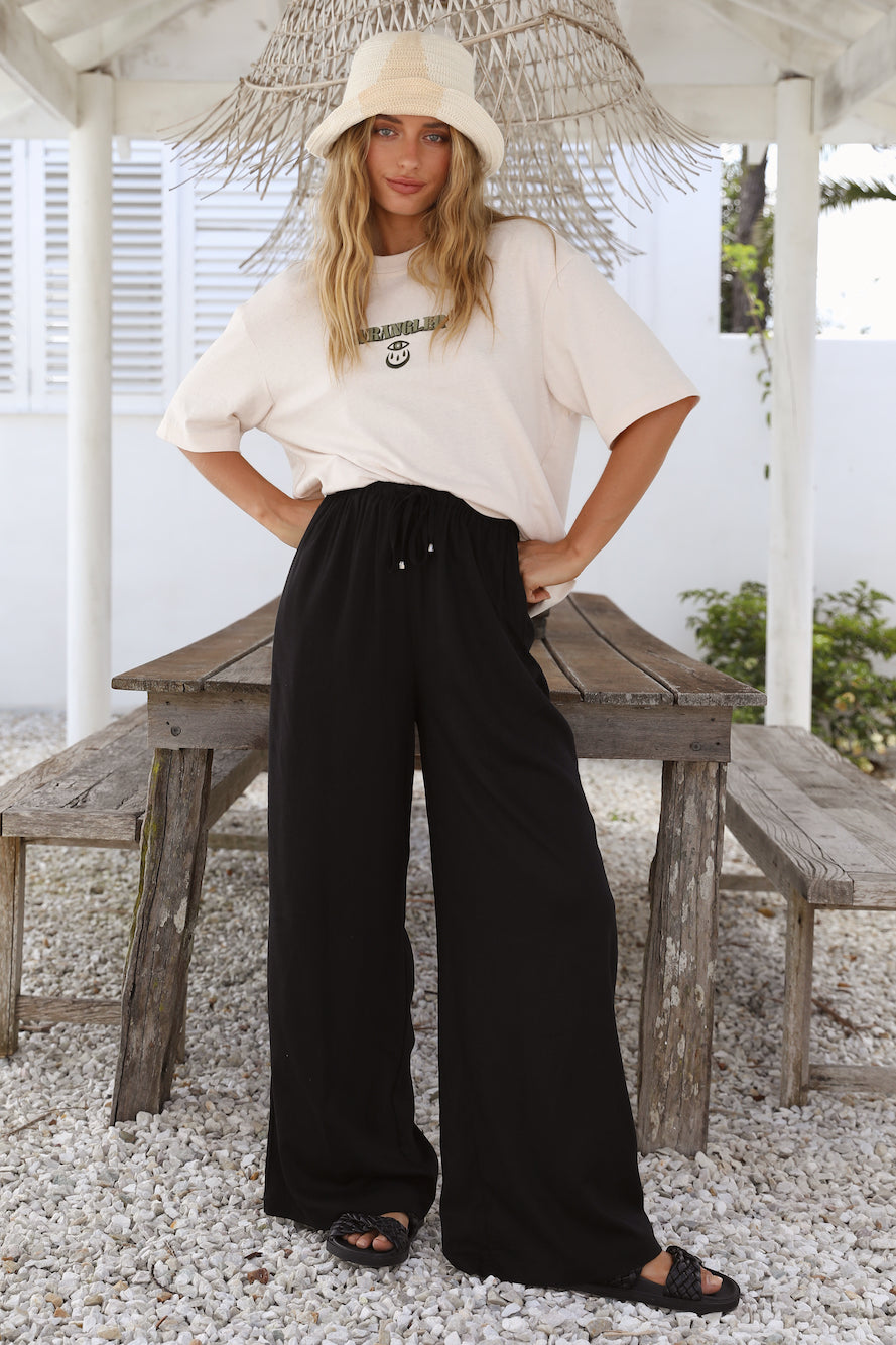 WRANGLER Baggy Hemp Tee Ecru-Seaa Fashion