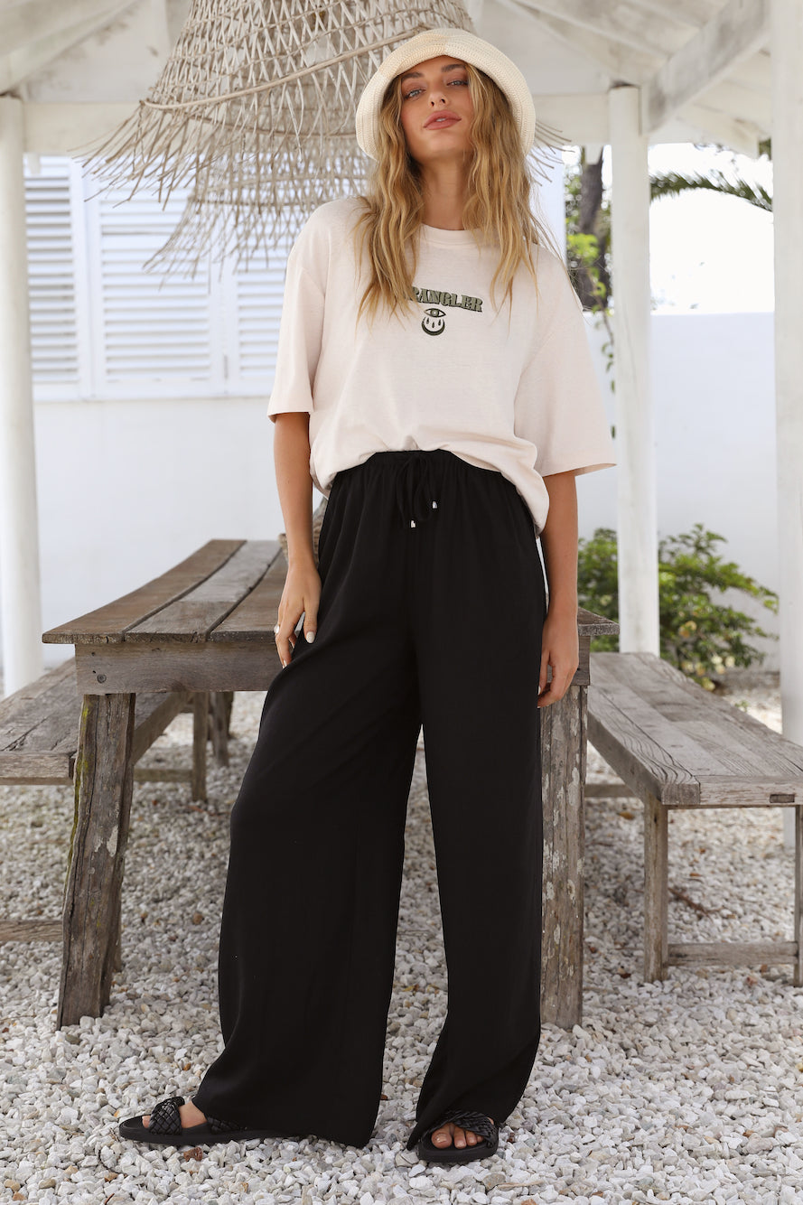 WRANGLER Baggy Hemp Tee Ecru-Seaa Fashion