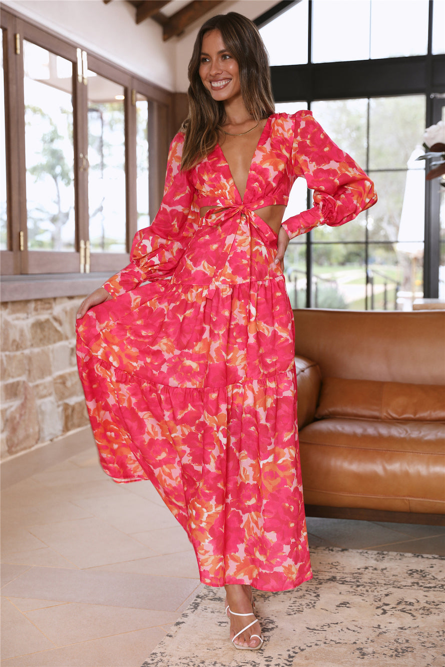 Coastal Walks Maxi Dress Pink-Seaa Fashion