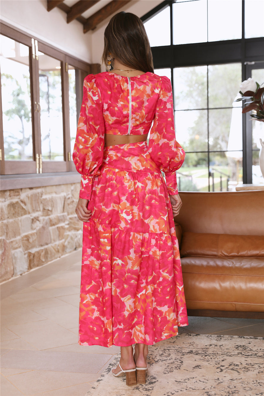 Coastal Walks Maxi Dress Pink-Seaa Fashion