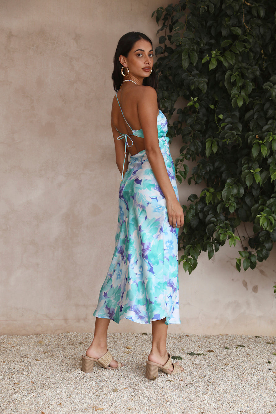Perfectly Fine Maxi Dress Blue-Seaa Fashion