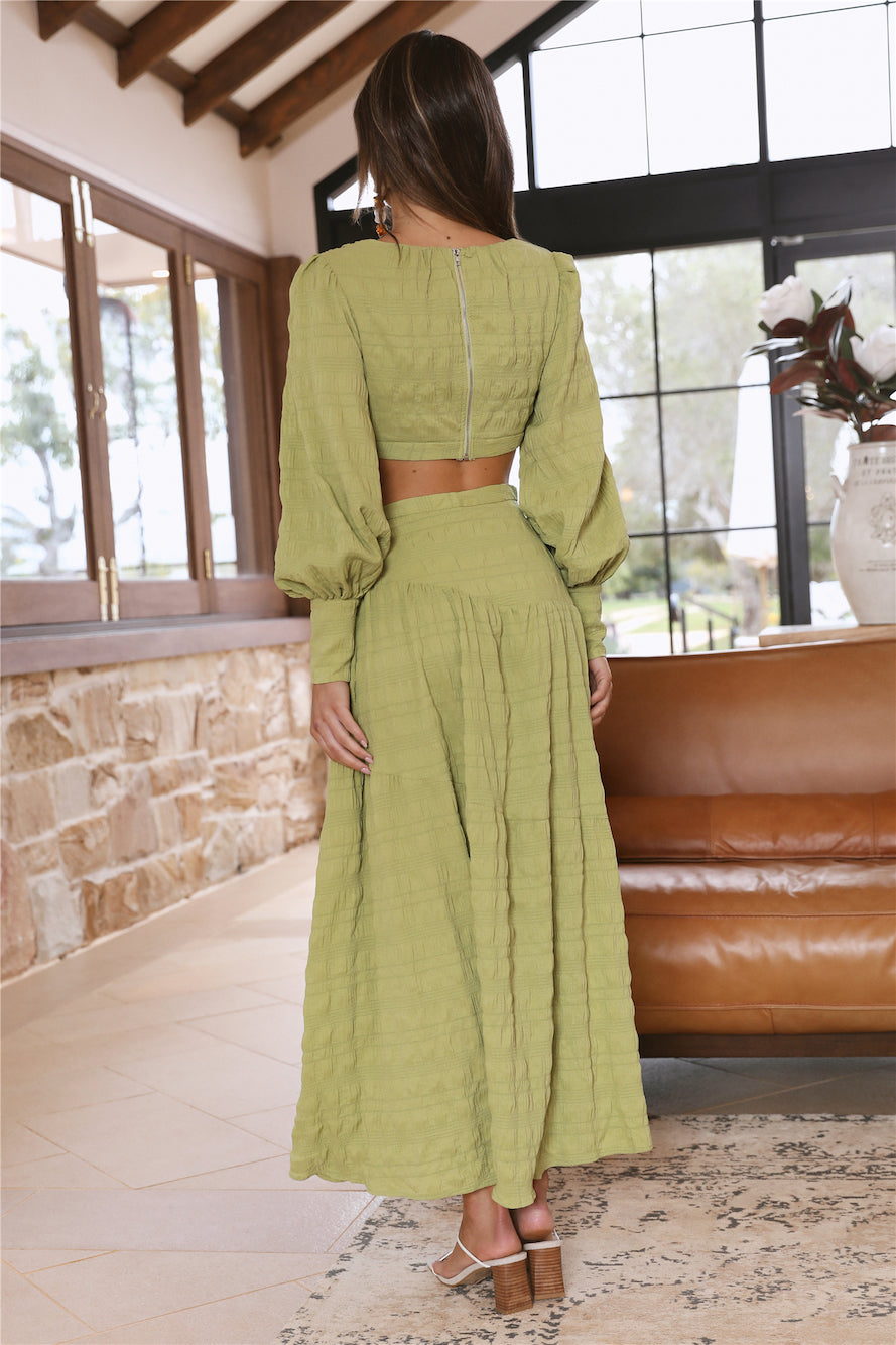 Forever Moments Maxi Dress Green-Seaa Fashion