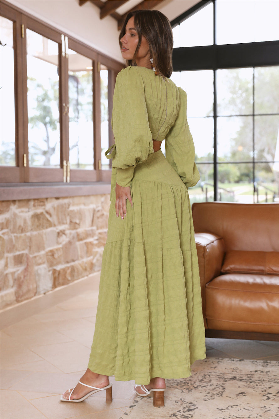 Forever Moments Maxi Dress Green-Seaa Fashion
