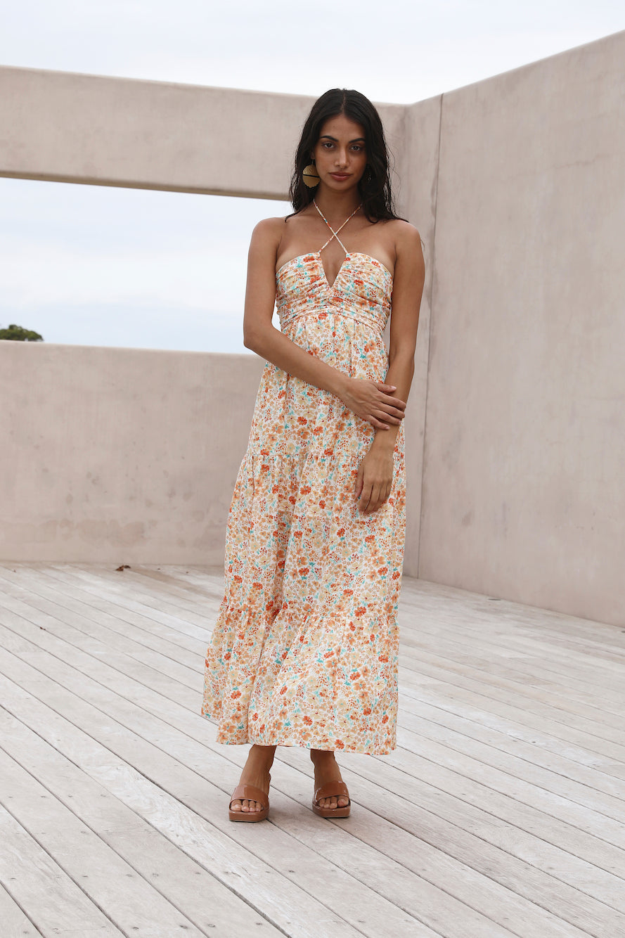 Summer in Paradise Maxi Dress orange-Seaa Fashion