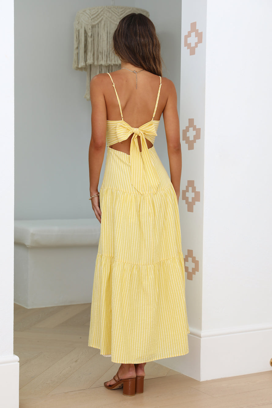 Summer Sun Maxi Dress Yellow-Seaa Fashion