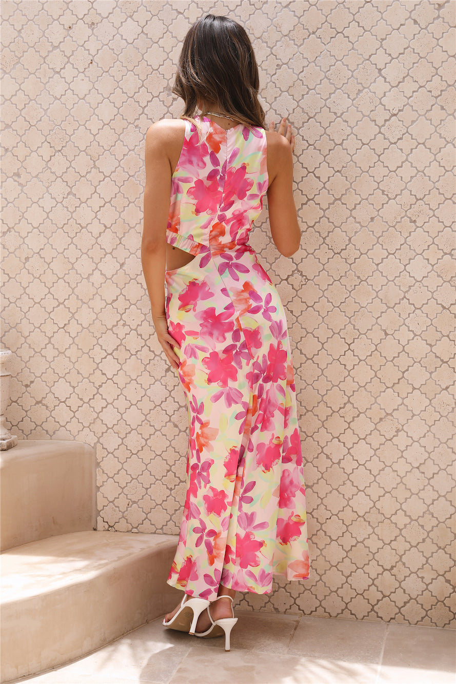 Chasing Dreams Maxi Dress Pink-Seaa Fashion