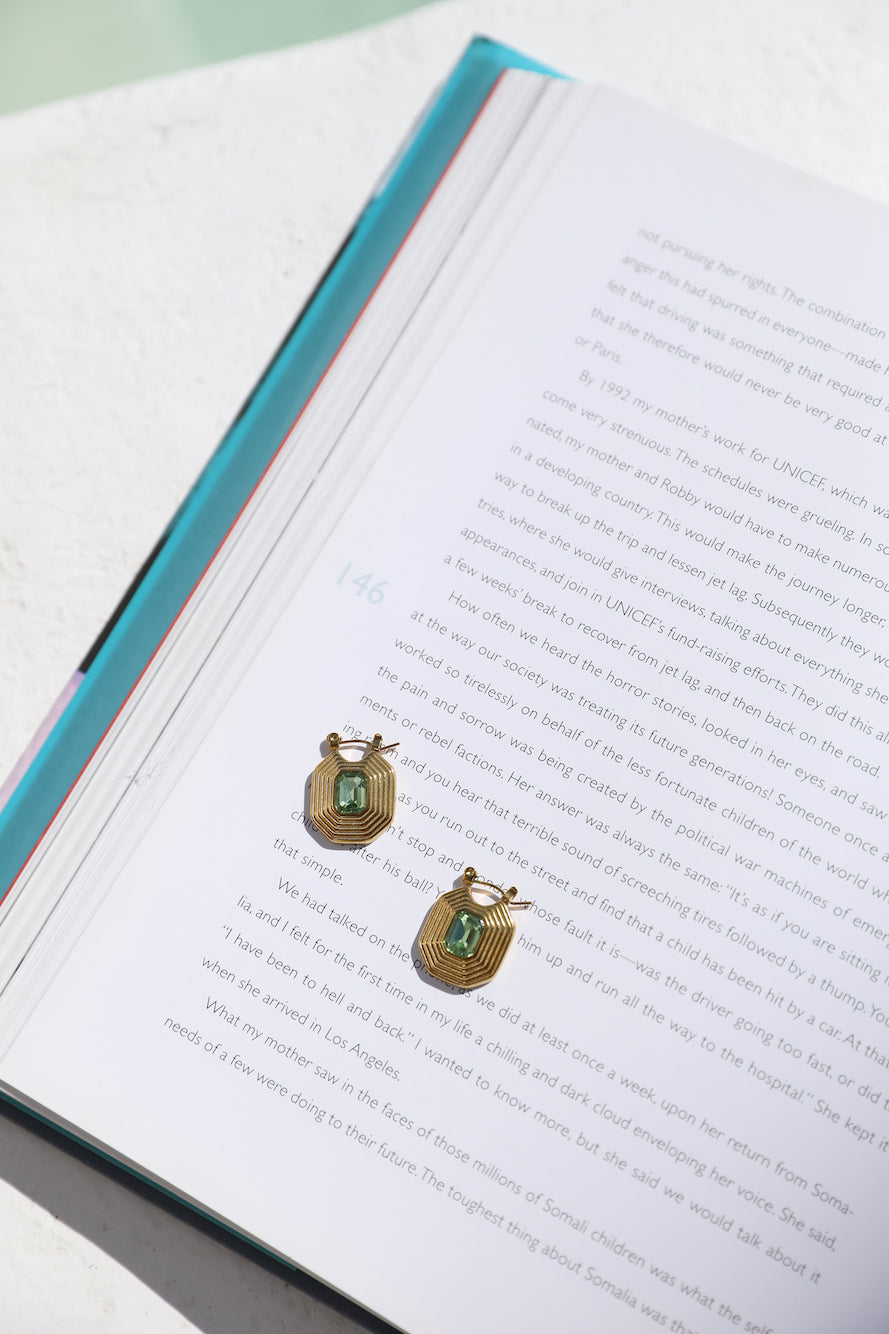 18K Gold Plated Treasure Tower Earrings-Seaa Fashion