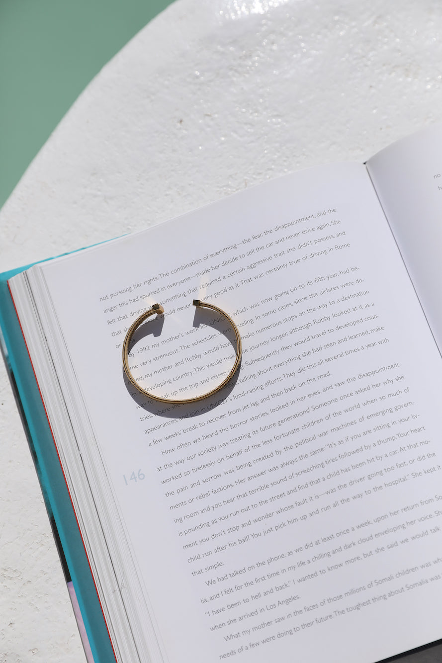 18k gold plated simplicity bracelet-Seaa Fashion