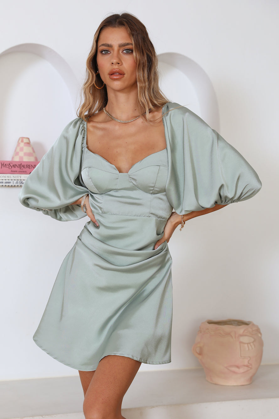 Ready For Love Dress Sage-Seaa Fashion