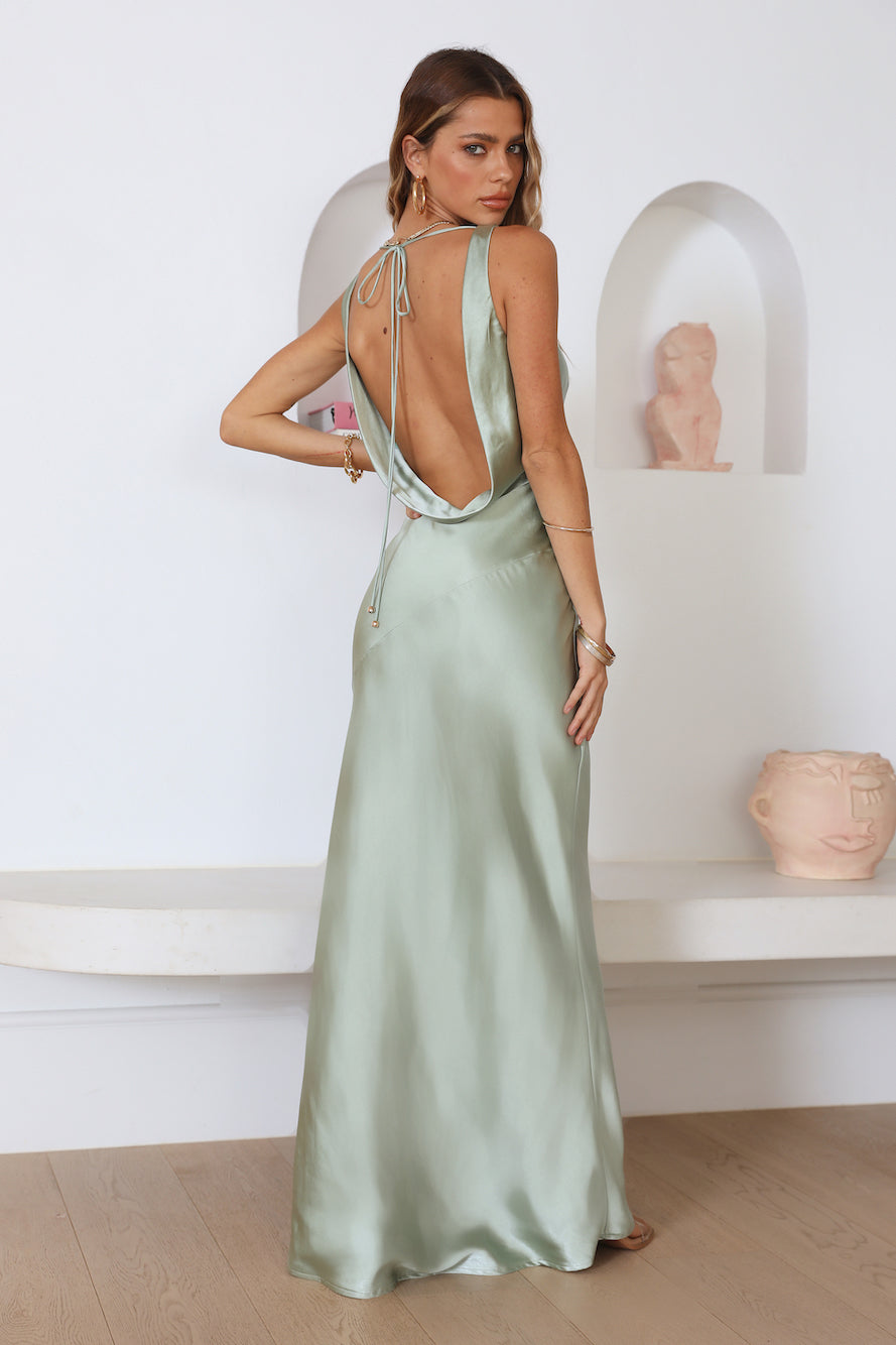 Dear Me Maxi Dress Sage-Seaa Fashion
