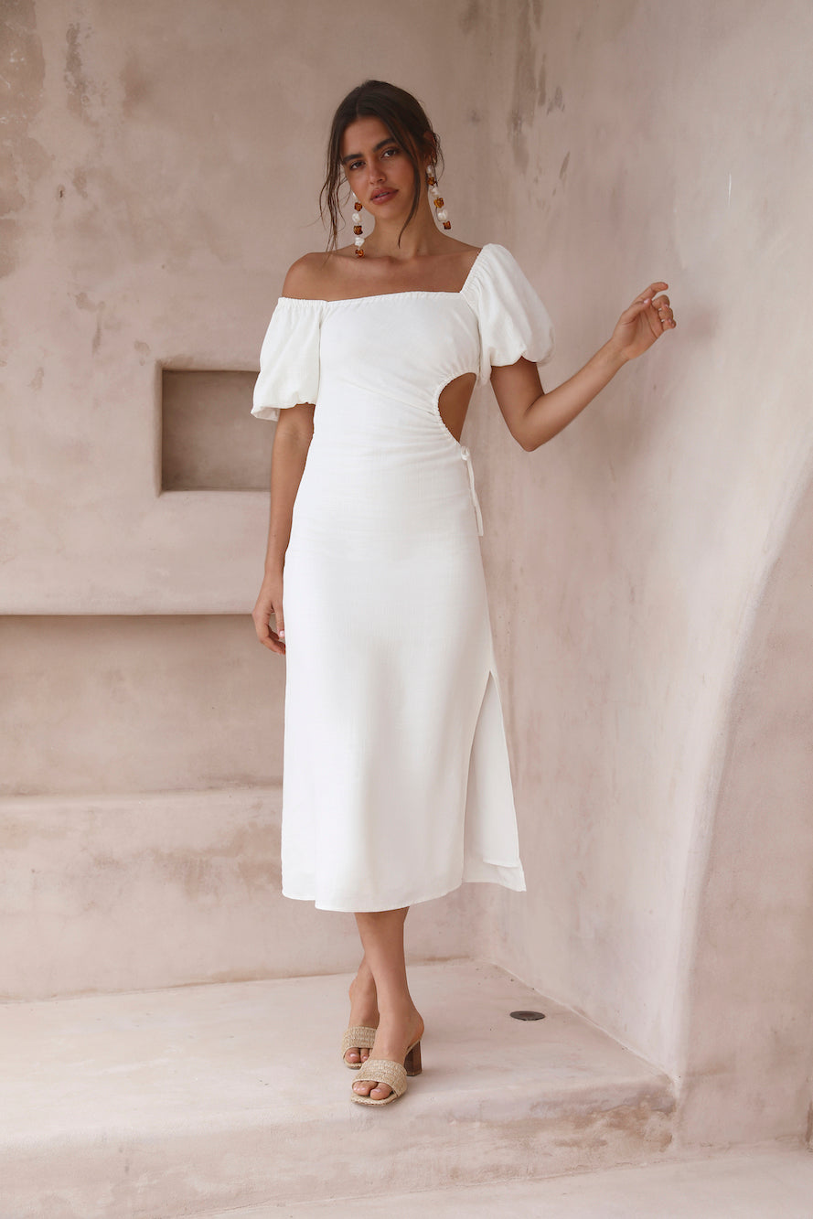 Luna Eclipse Maxi Dress White-Seaa Fashion