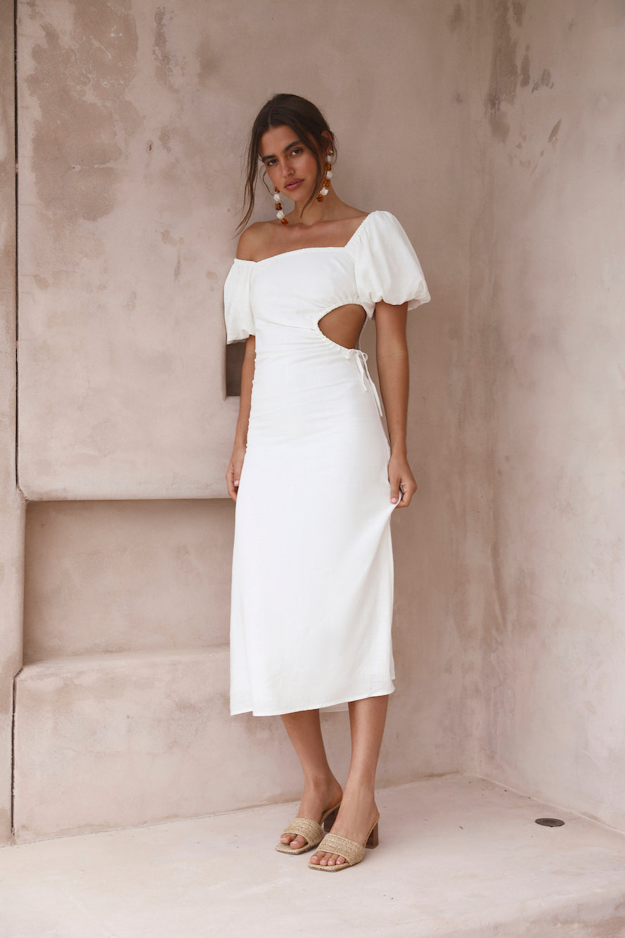 Luna Eclipse Maxi Dress White-Seaa Fashion