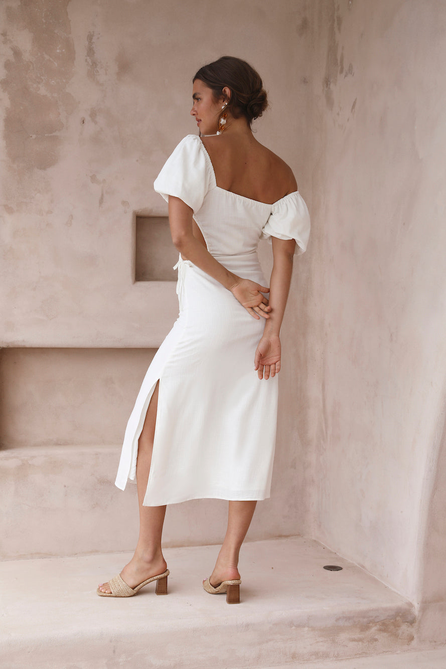 Luna Eclipse Maxi Dress White-Seaa Fashion