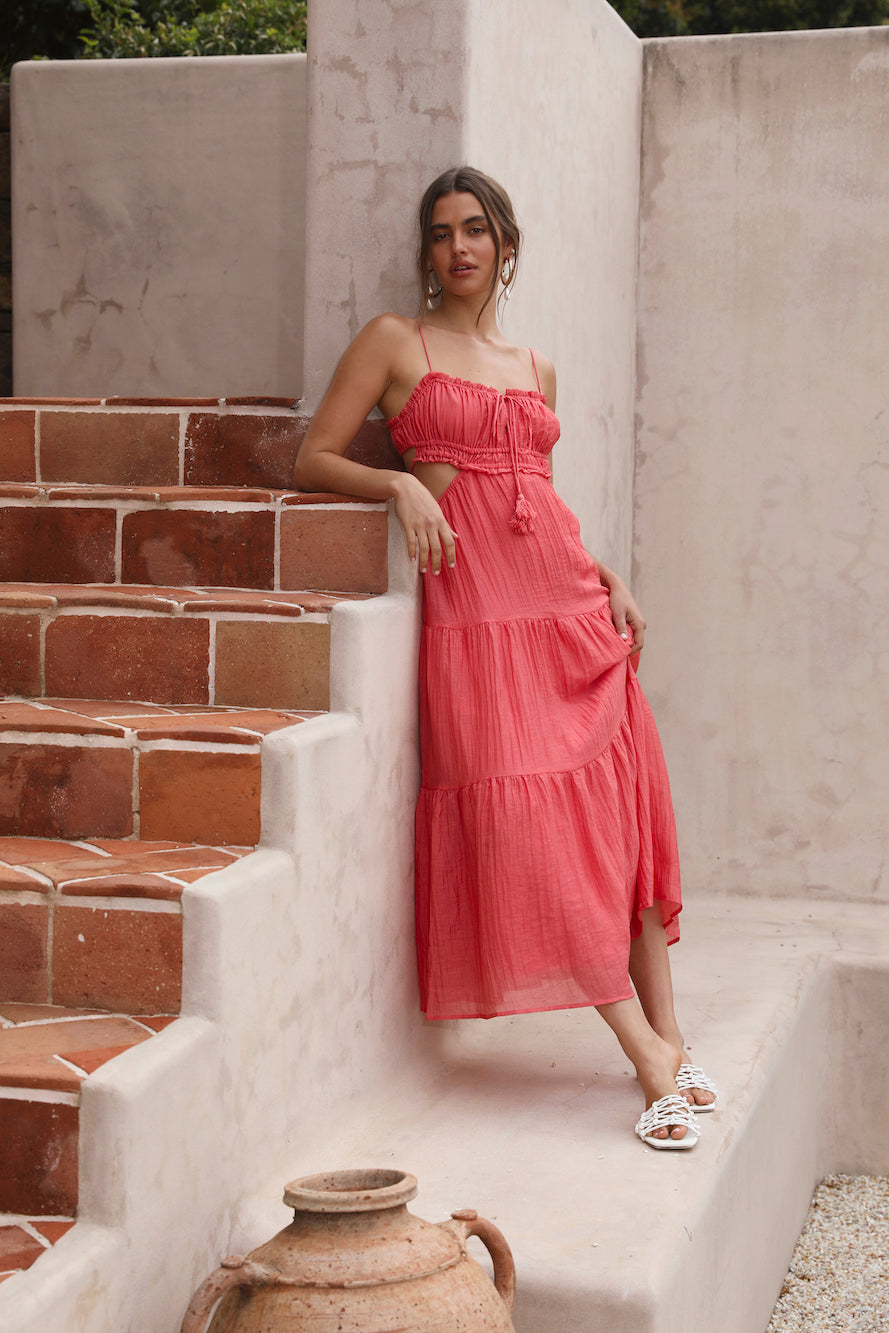 Heartbreaker Maxi Dress Red-Seaa Fashion