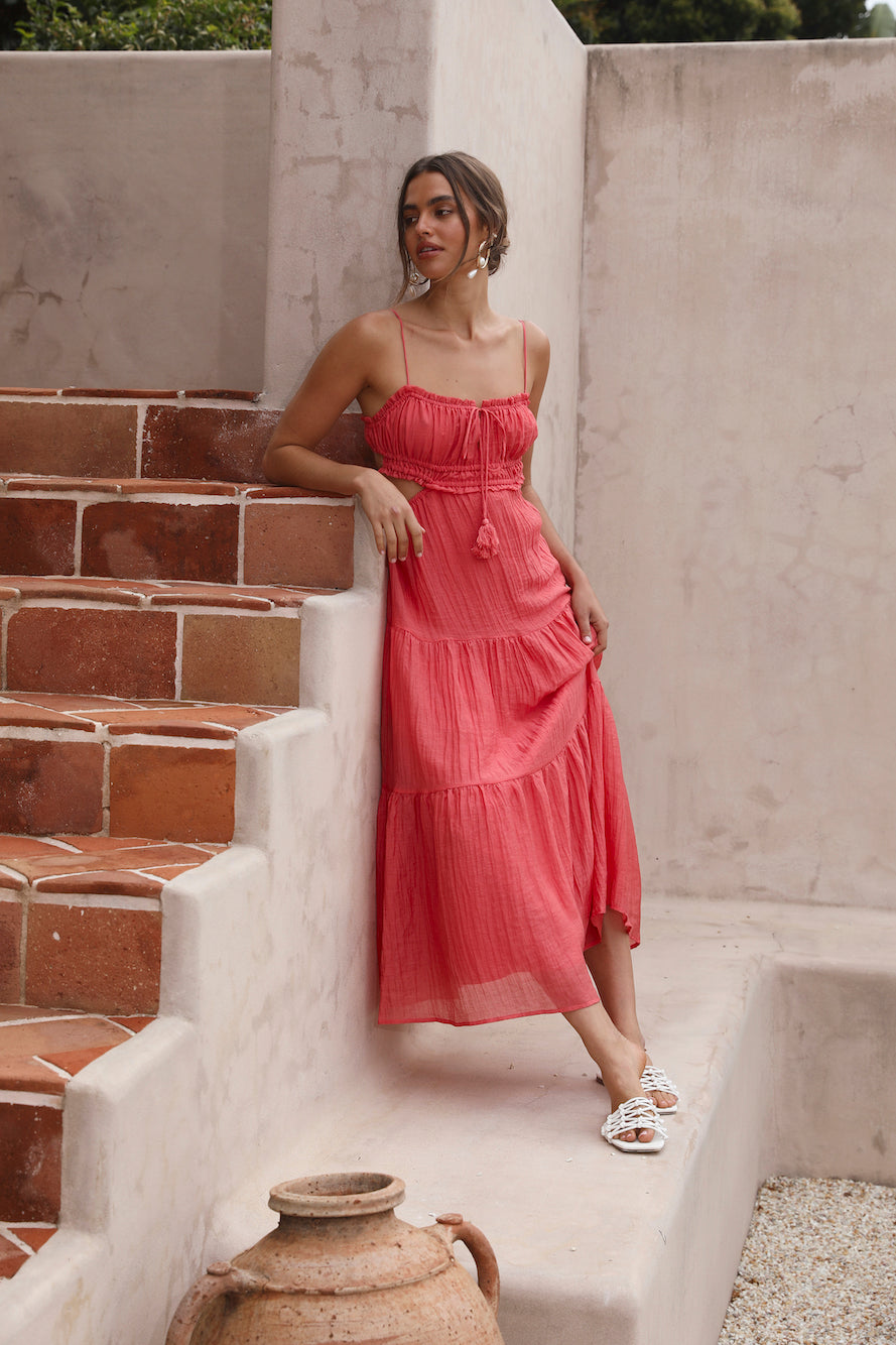 Heartbreaker Maxi Dress Red-Seaa Fashion