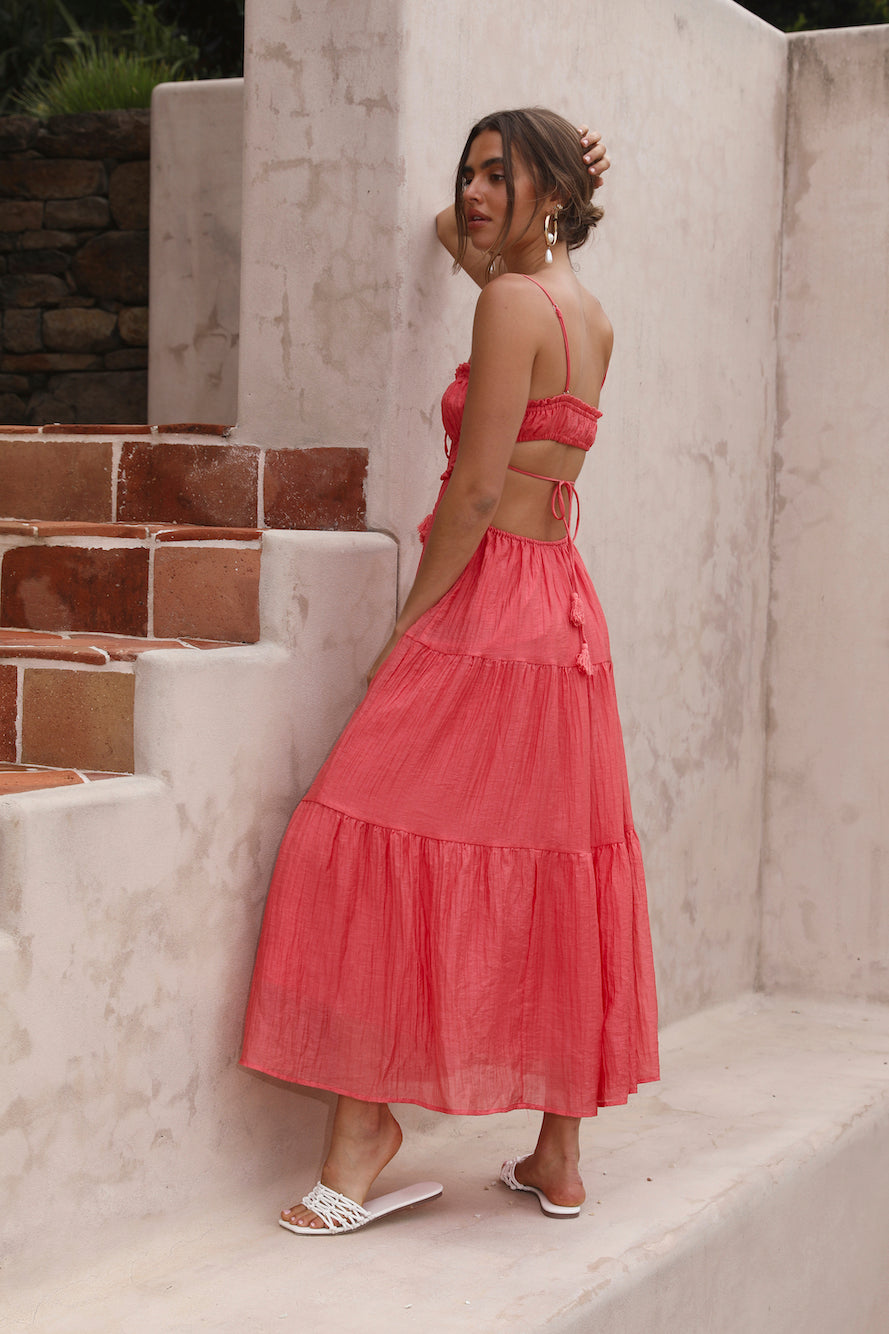 Heartbreaker Maxi Dress Red-Seaa Fashion