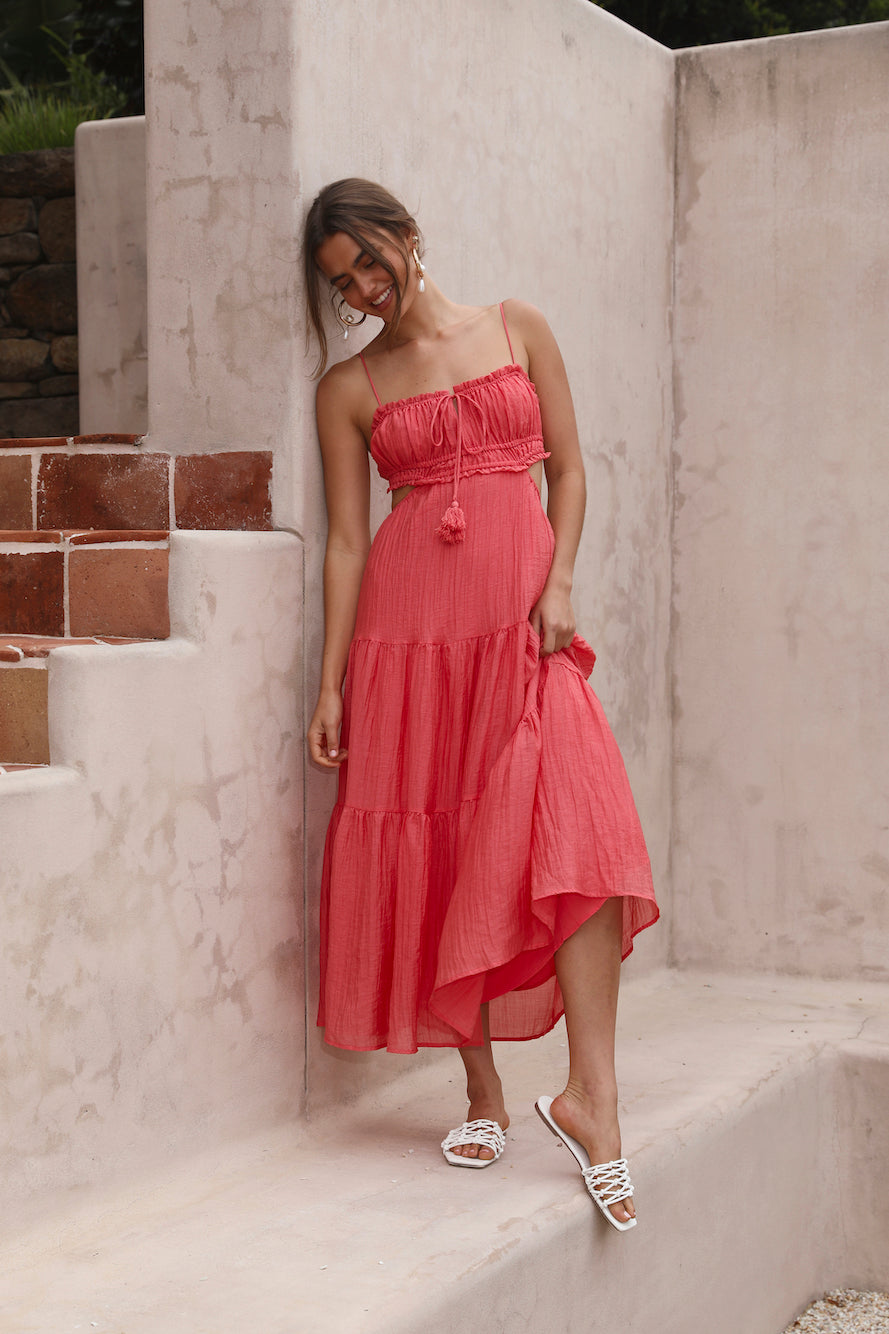 Heartbreaker Maxi Dress Red-Seaa Fashion