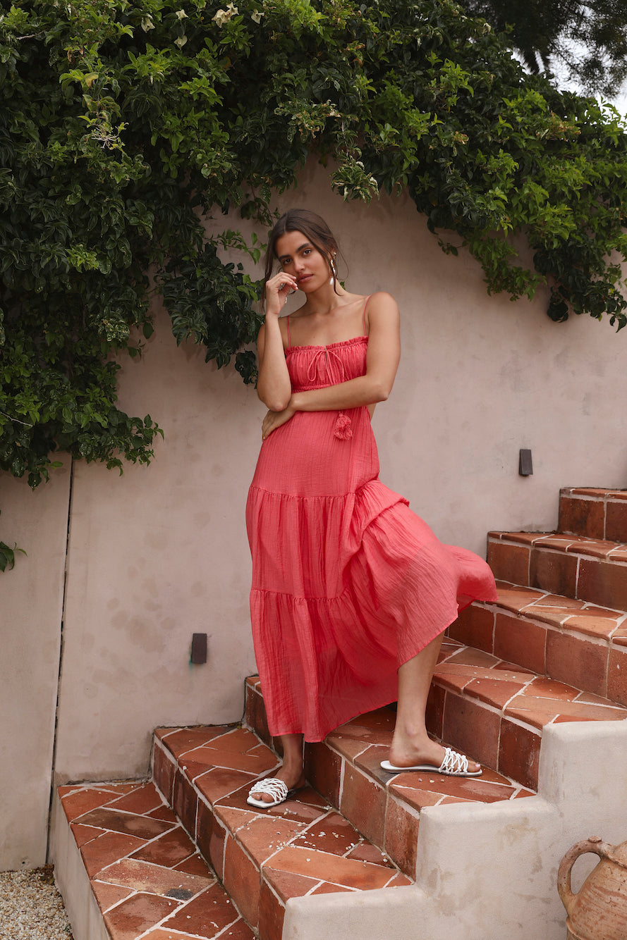 Heartbreaker Maxi Dress Red-Seaa Fashion