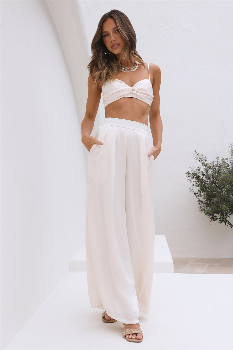 Bright Bloom Pant White-Seaa Fashion