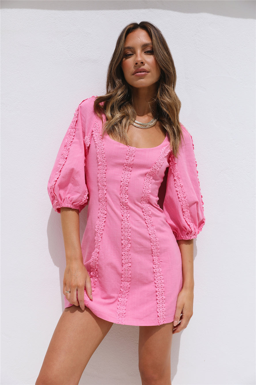 Crashing Into You Dress Pink-Seaa Fashion