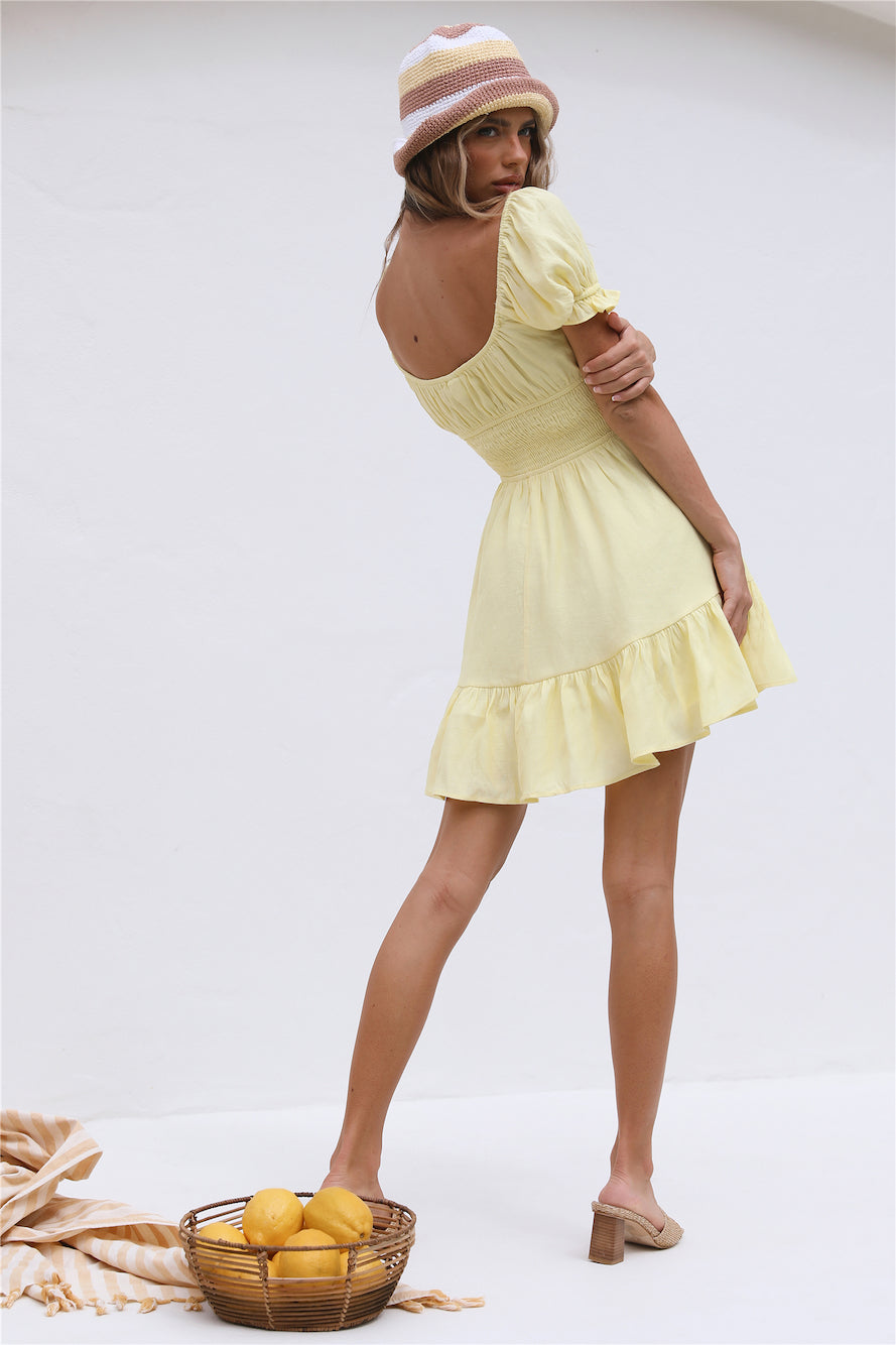 The Golden Hours Dress Yellow-Seaa Fashion