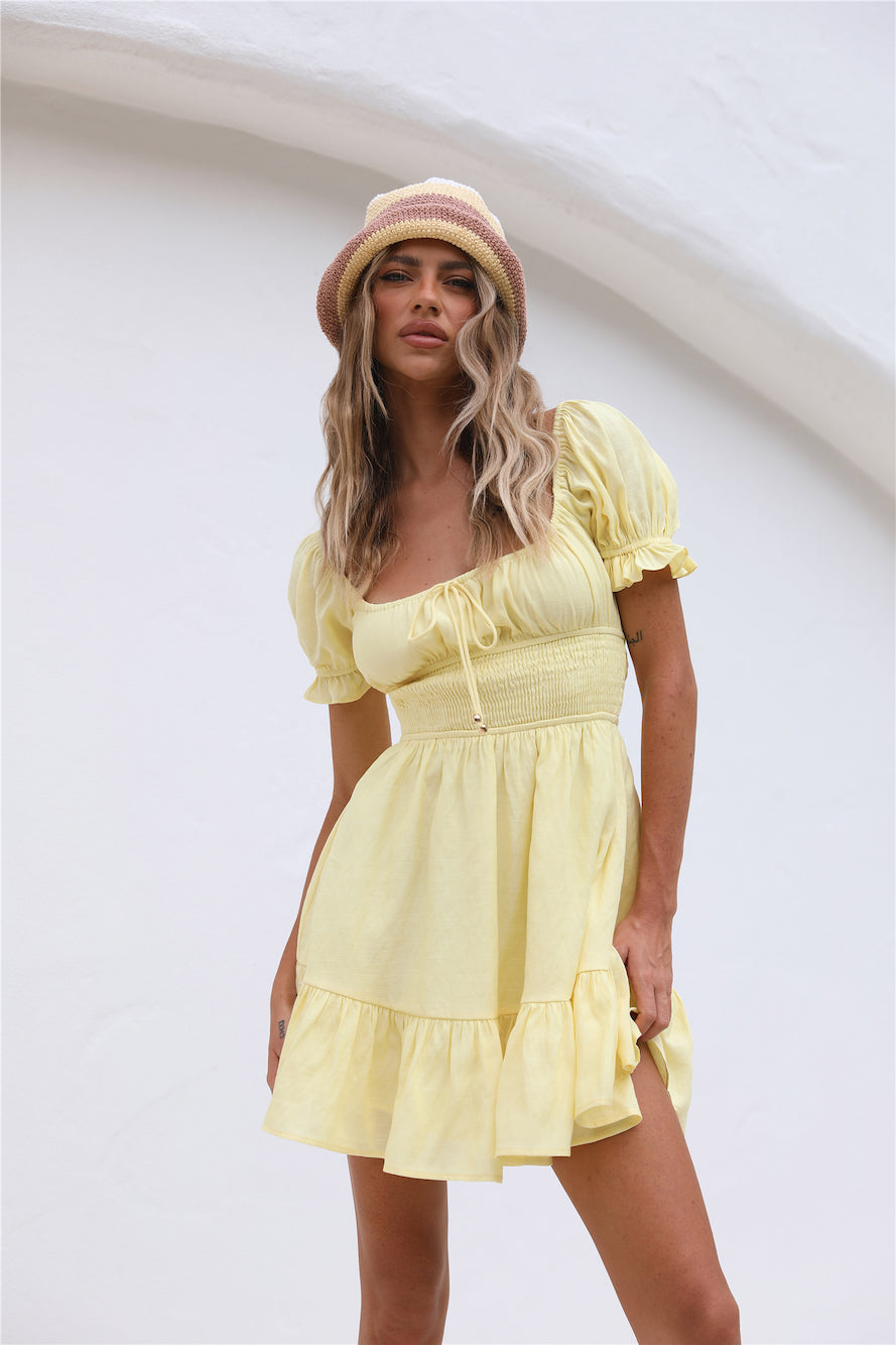 The Golden Hours Dress Yellow-Seaa Fashion