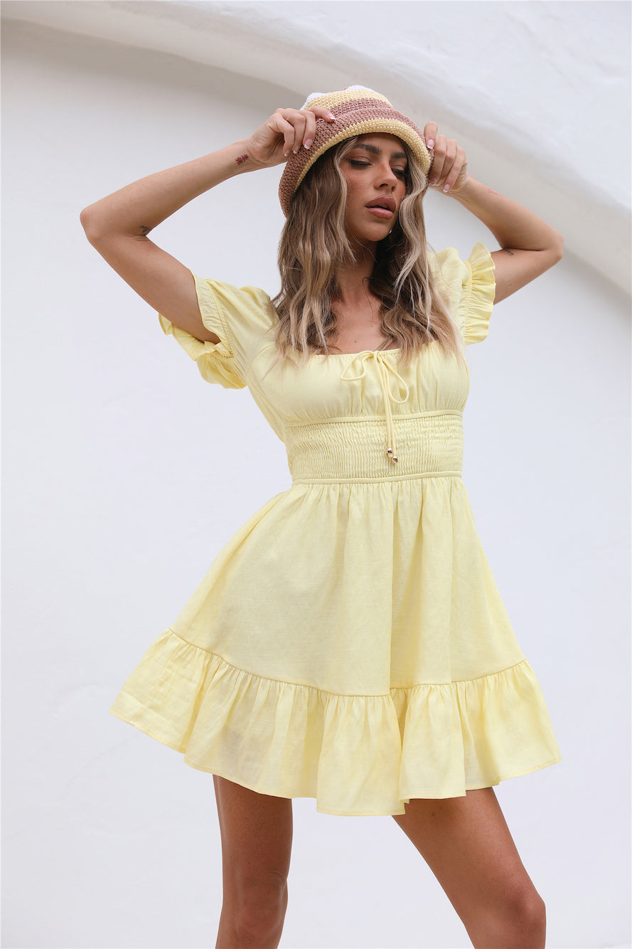 The Golden Hours Dress Yellow-Seaa Fashion