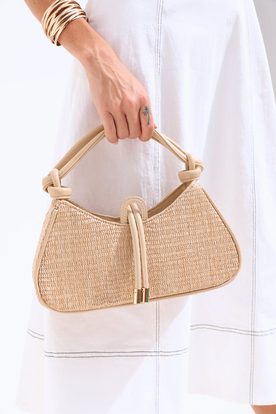 BILLINI Molly Handle Bag Natural Dark Clay-Seaa Fashion