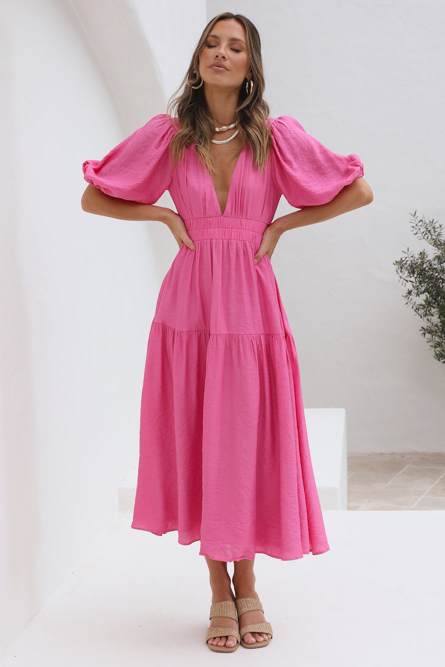 Bed Of Flowers Maxi Dress Pink-Seaa Fashion