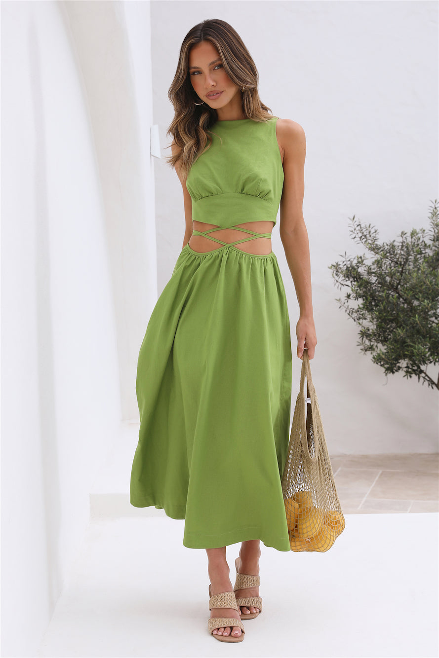 Lifetime Maxi Dress Green-Seaa Fashion