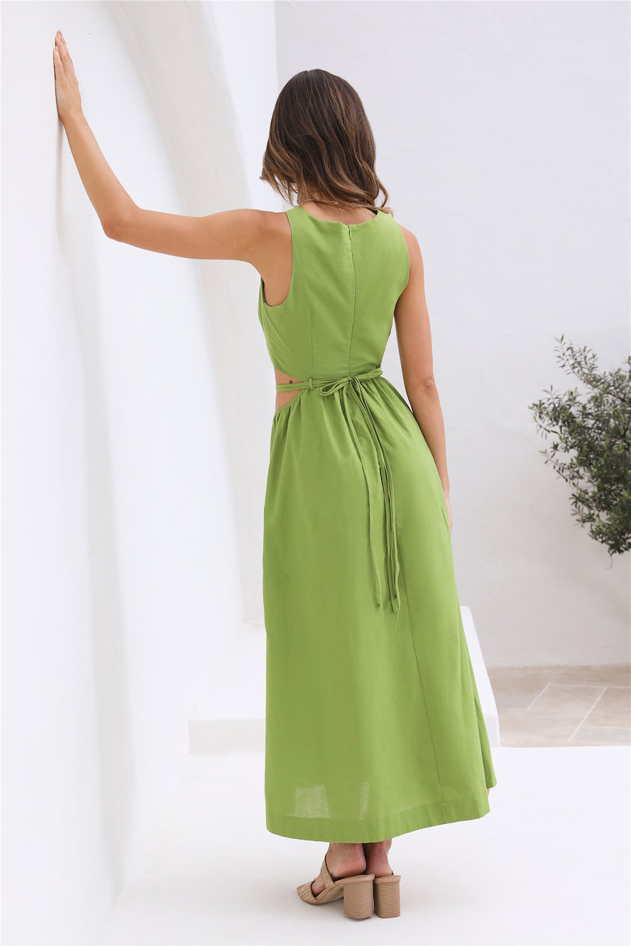 Lifetime Maxi Dress Green-Seaa Fashion