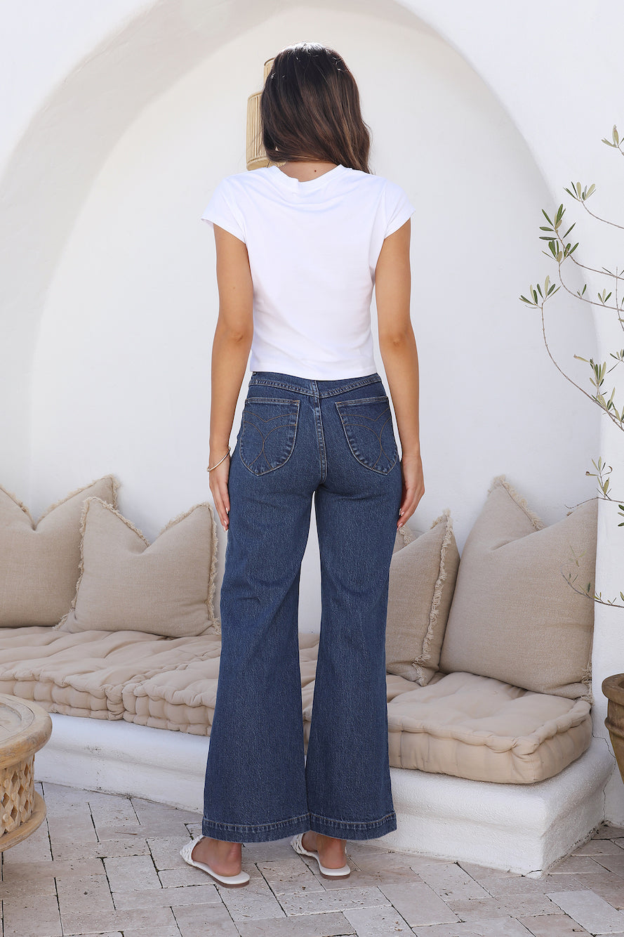 ROLLA'S Sailor Jean Eco Ruby Blue-Seaa Fashion