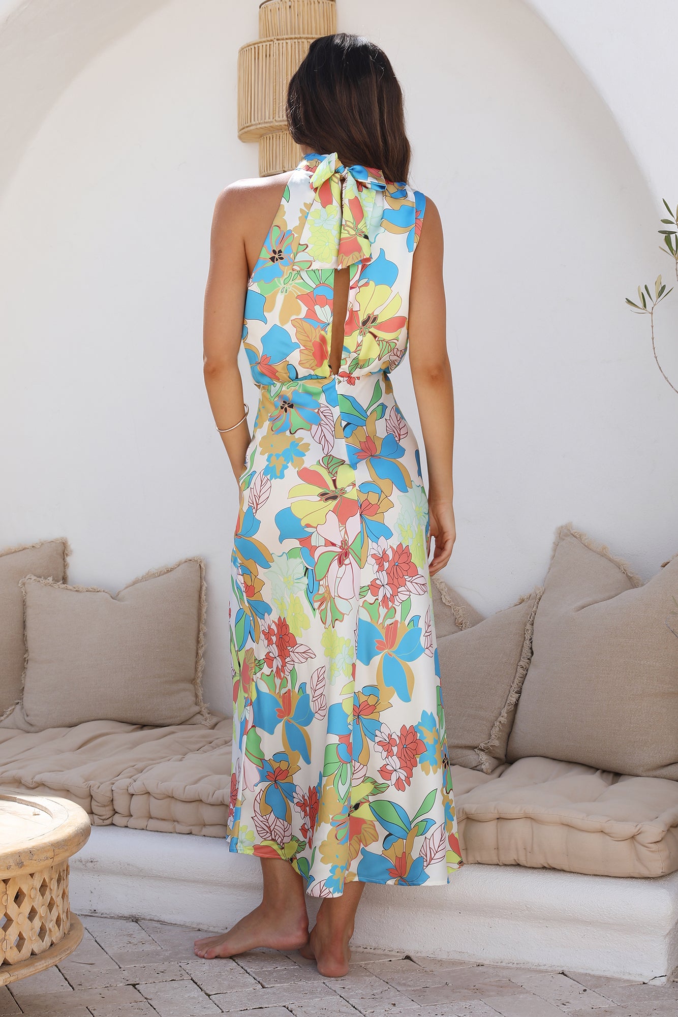 Garden Orchid Maxi Dress Blue-Seaa Fashion