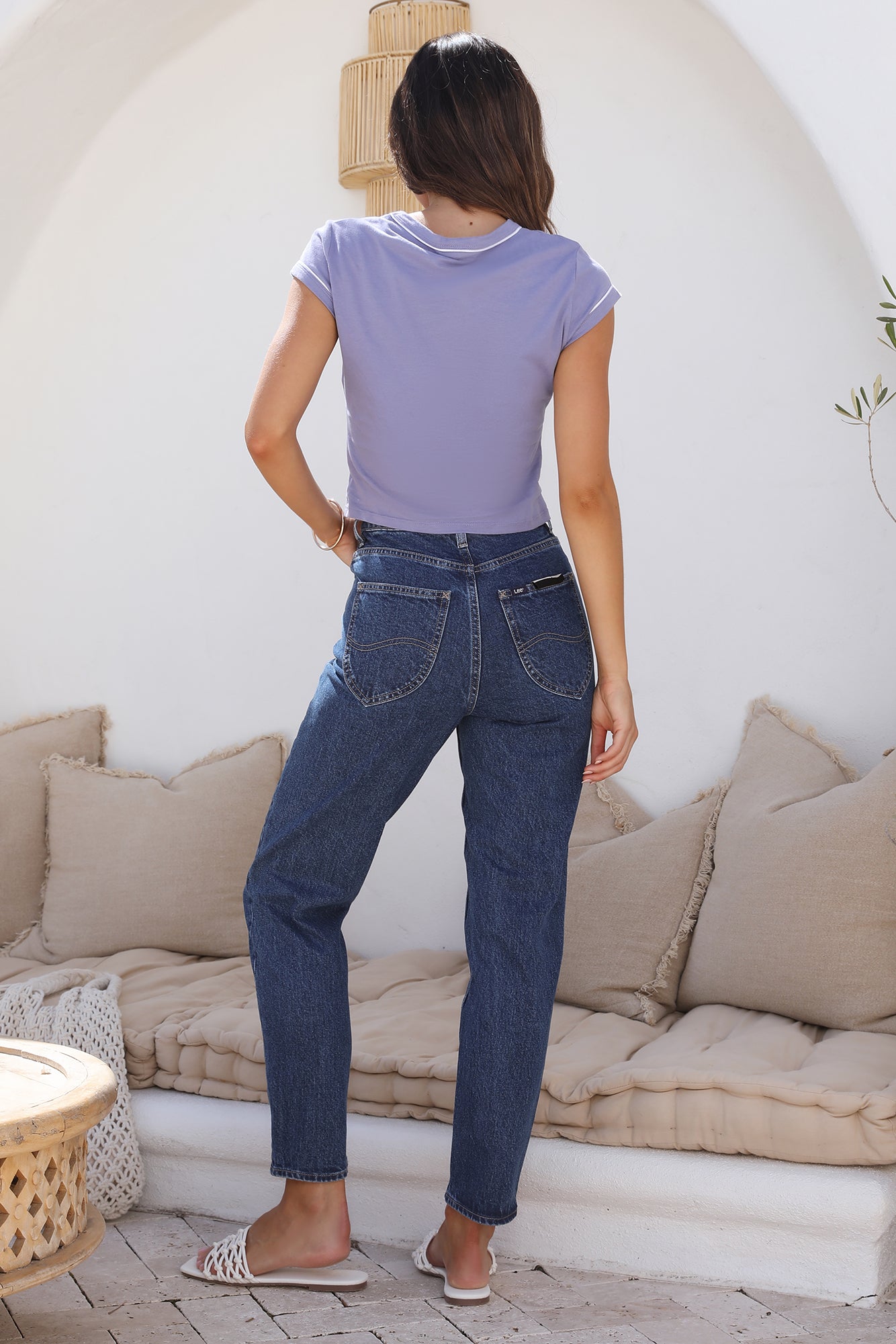 LEE High Moms Jean Missy Blue-Seaa Fashion