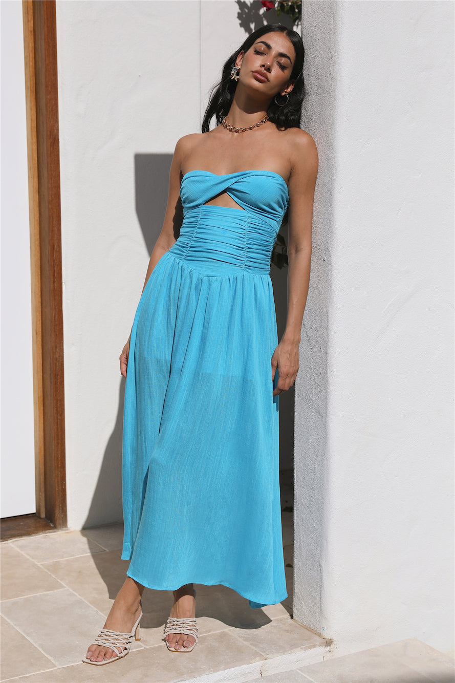 Endless Travels Maxi Dress Blue-Seaa Fashion