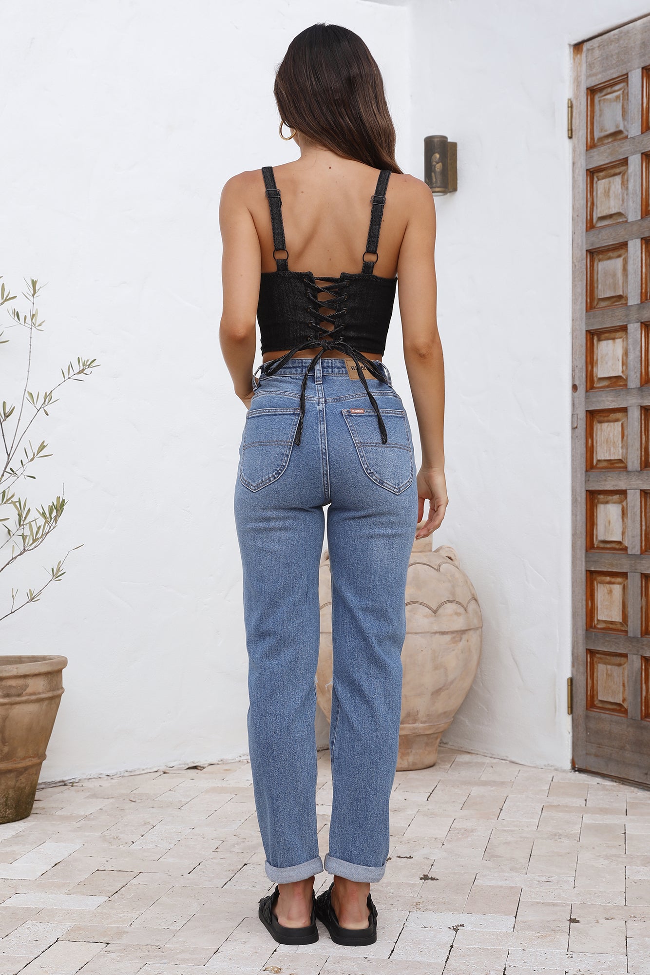 RIDERS BY LEE Hi Mom Blue Viewpoint-Seaa Fashion