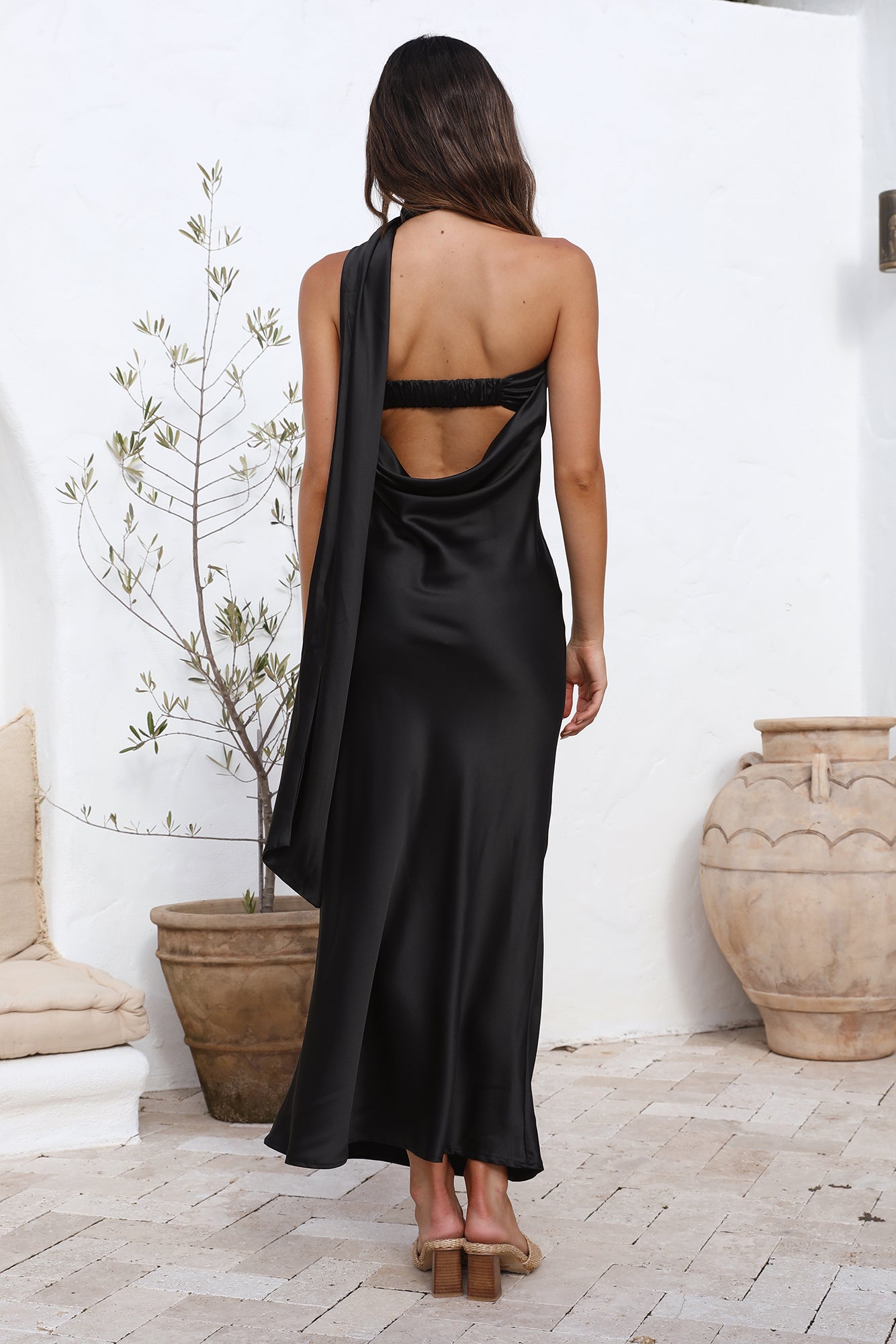Over The Pond Maxi Dress Black-Seaa Fashion