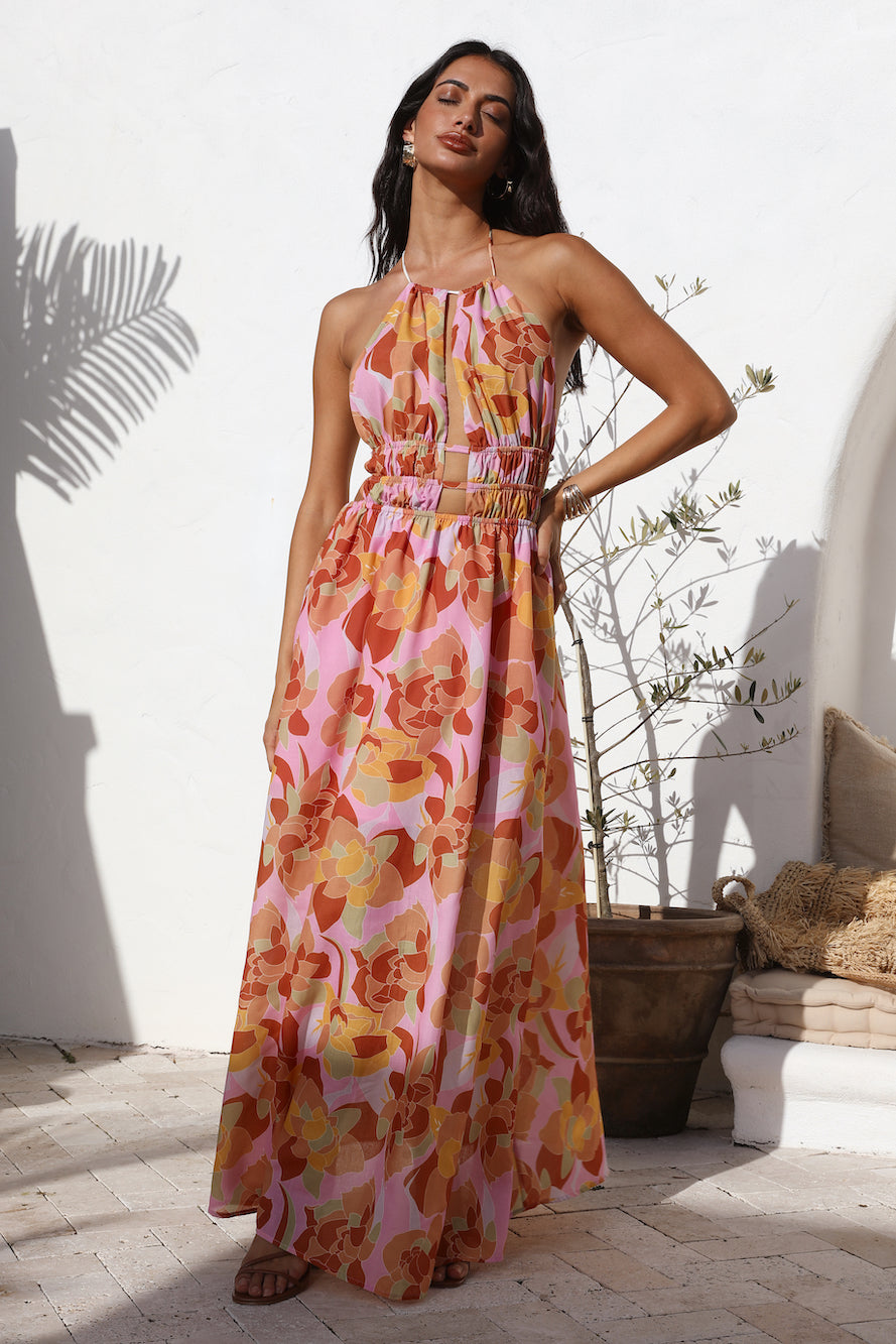 Rosetta Dreams Maxi Dress Pink-Seaa Fashion