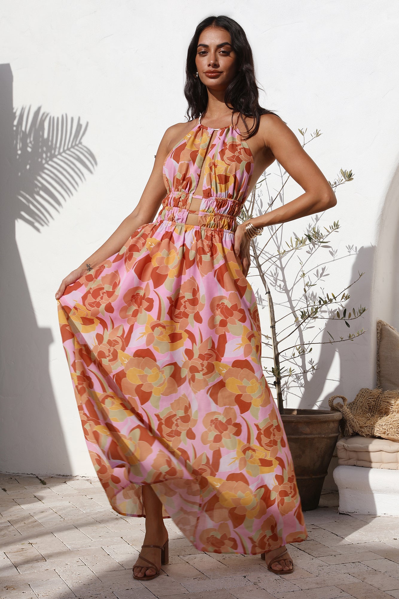 Rosetta Dreams Maxi Dress Pink-Seaa Fashion