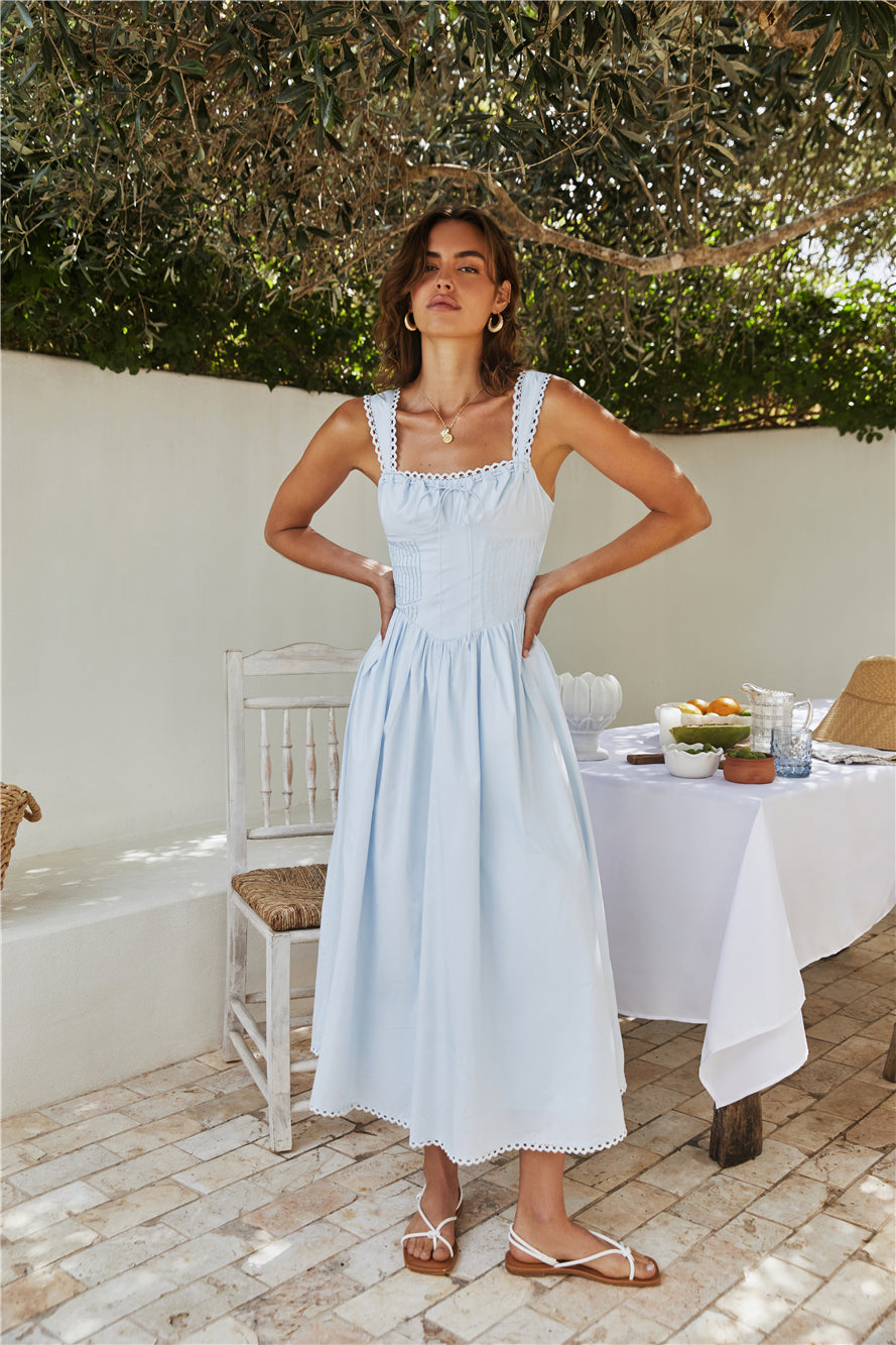 Wandering Soul Maxi Dress Blue-Seaa Fashion
