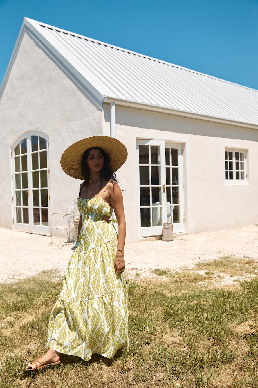 Tropic Trails Maxi Dress Green-Seaa Fashion