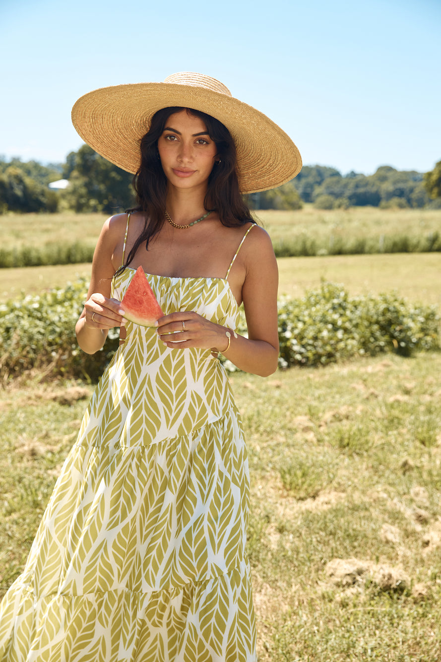 Tropic Trails Maxi Dress Green-Seaa Fashion