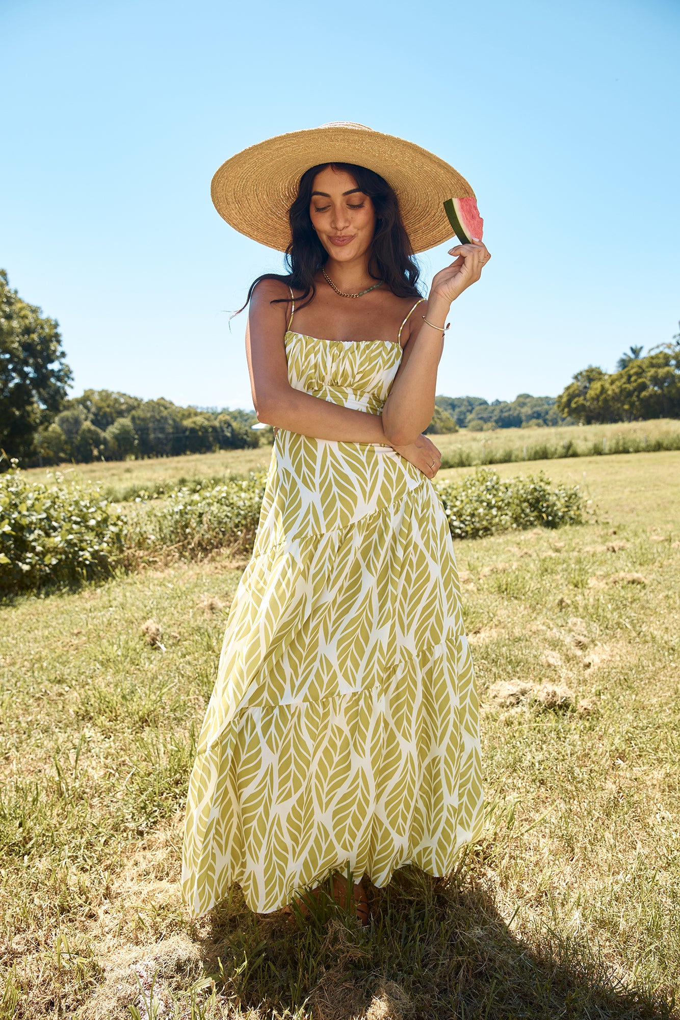 Tropic Trails Maxi Dress Green-Seaa Fashion